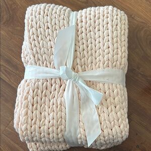 Light Pink Knit Blanket